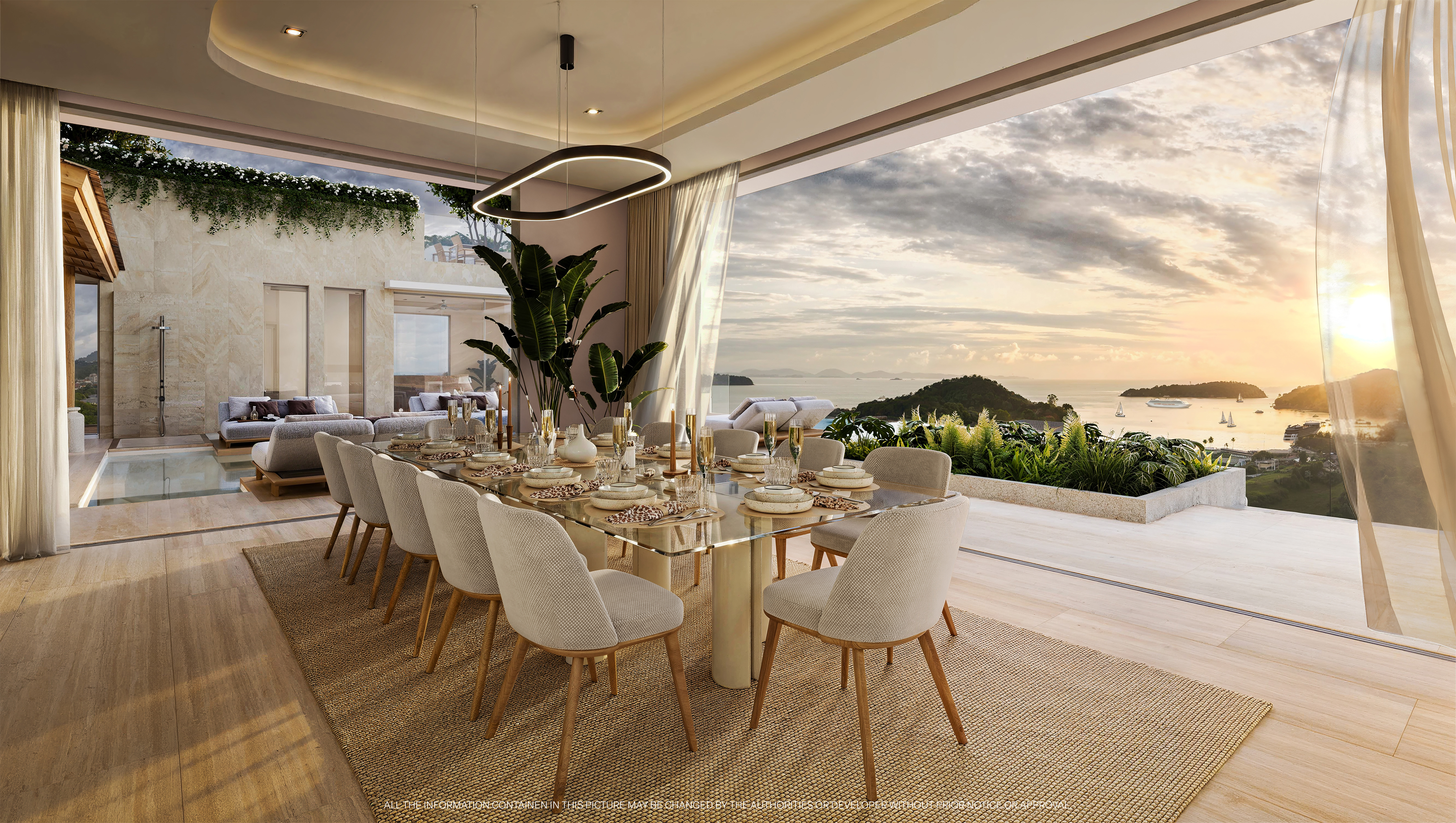 Garden Atlas Bayview Phuket Dining Room for 12