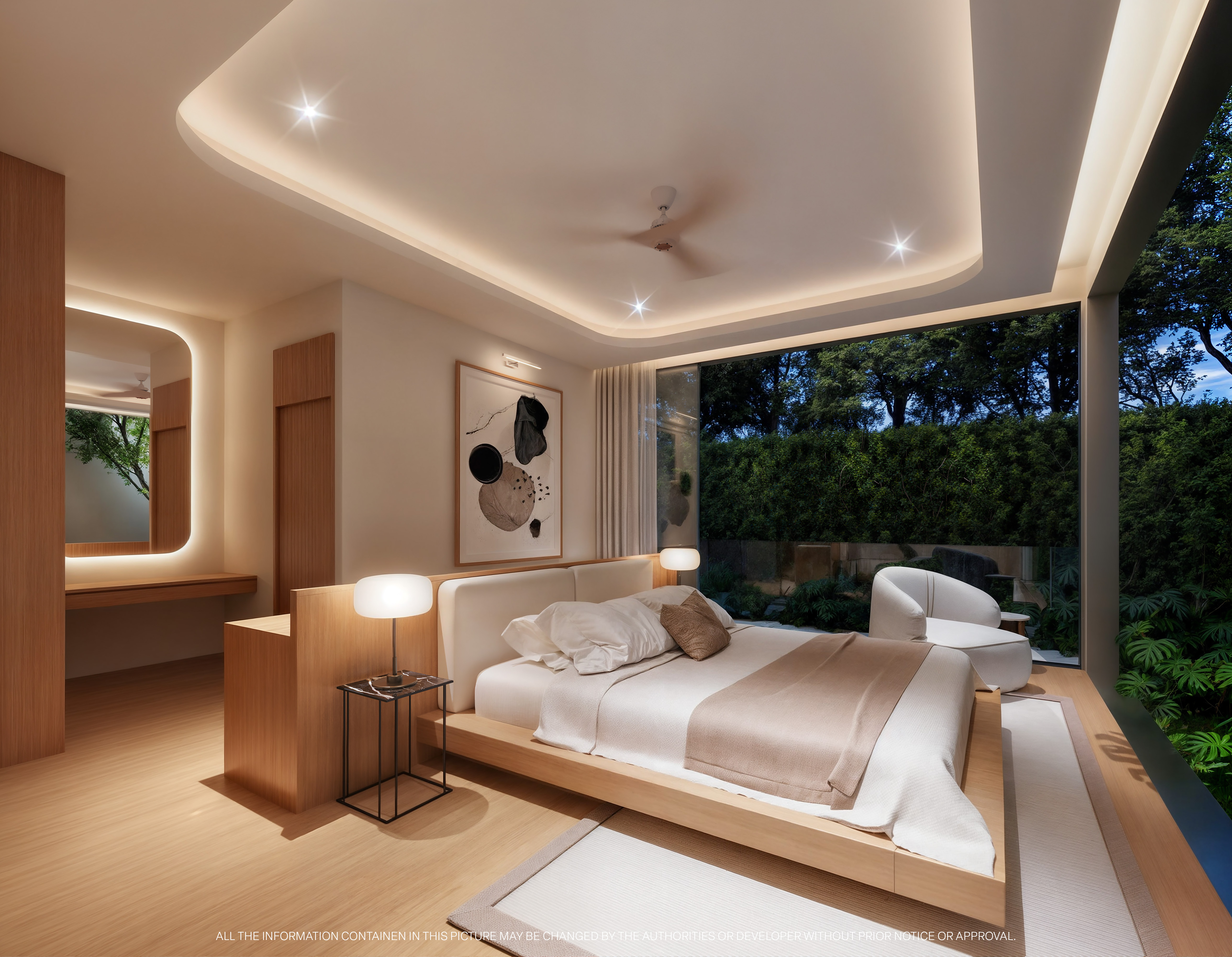 Lower floor bedrooms at the 5-bedroom Garden Atlas Bayview at Cape Panwa.